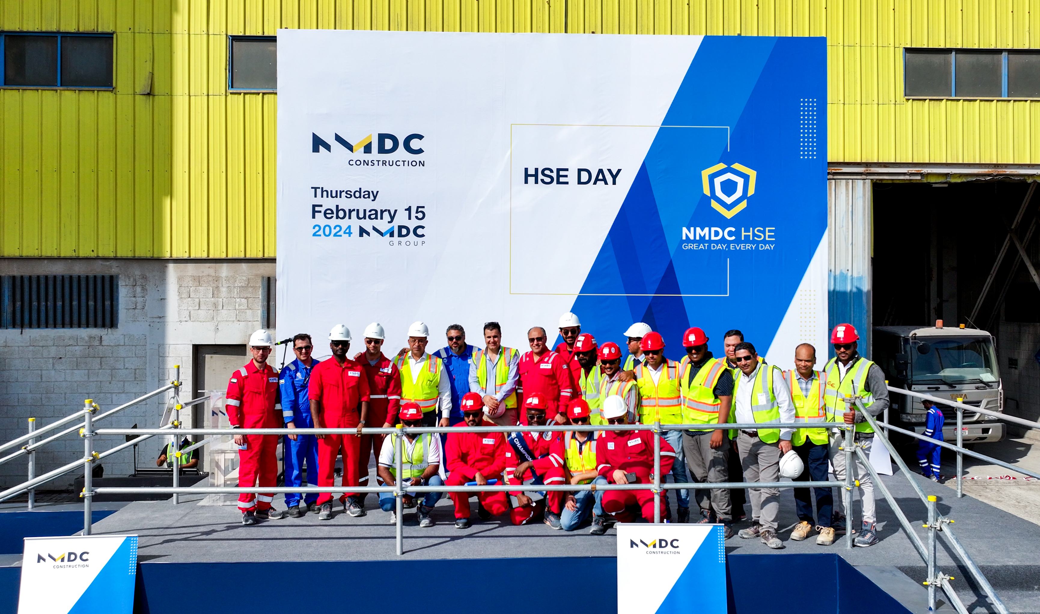 NMDC Infra HSE Day team photograph